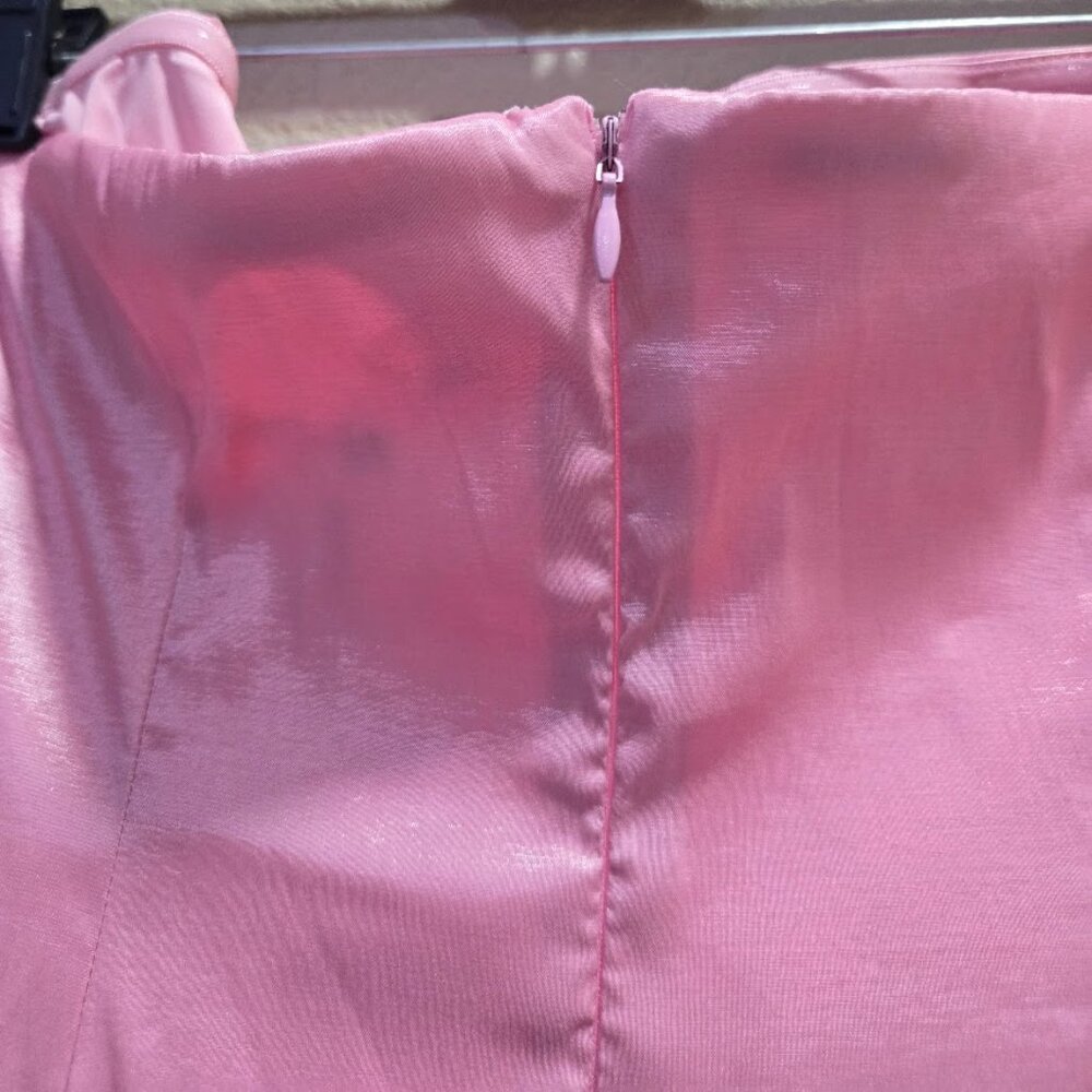 NWT MORE TO COME Cambria Strapless Dress In Pink Size L - Picture 8 of 11